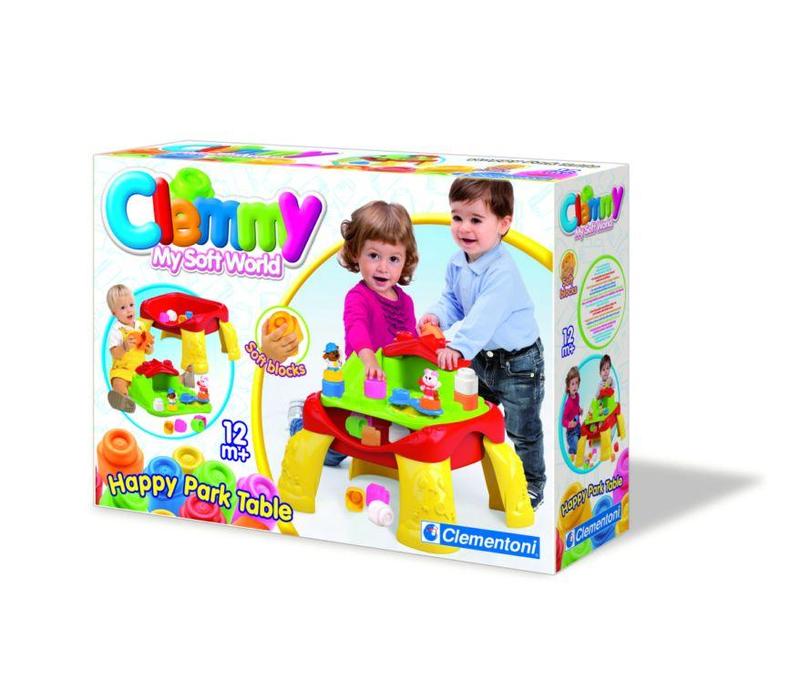Clemmy baby - Veselý hrací stolek s kostkami a zvířátky (12 částí)