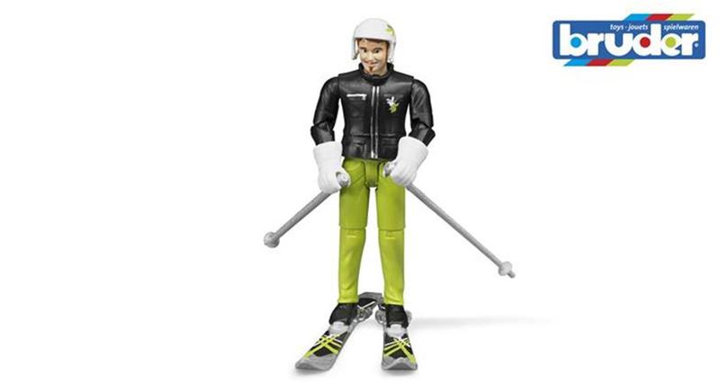 Svět - figurka lyžař